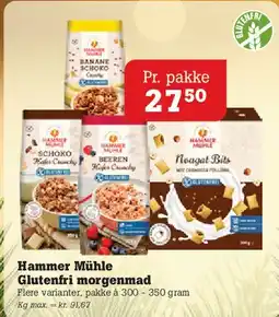 Poetzsch Padborg Hammer Mühle Glutenfri morgenmad tilbud