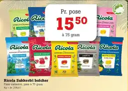 Poetzsch Padborg Ricola Sukkerfri bolcher tilbud
