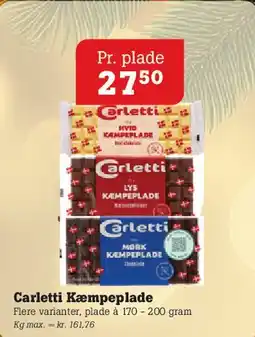 Poetzsch Padborg Carletti Kæmpeplade tilbud