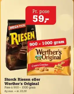 Poetzsch Padborg Storck Riesen eller Werther's Original tilbud