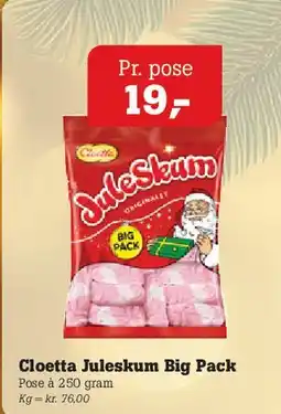 Poetzsch Padborg Cloetta Juleskum Big Pack tilbud