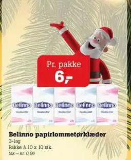 Poetzsch Padborg Belinno papir lommetørklæder tilbud