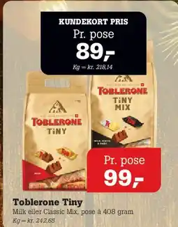 Poetzsch Padborg Toblerone Tiny tilbud