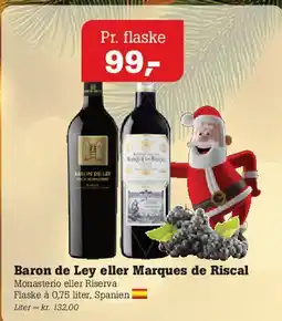Poetzsch Padborg Baron de Ley eller Marqués de Riscal tilbud