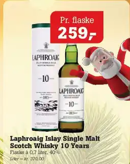 Poetzsch Padborg Laphroaig Islay Single Malt Scotch Whisky 10 Years tilbud