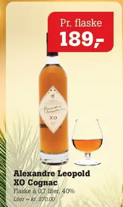 Poetzsch Padborg Alexandre Leopold XO Cognac tilbud