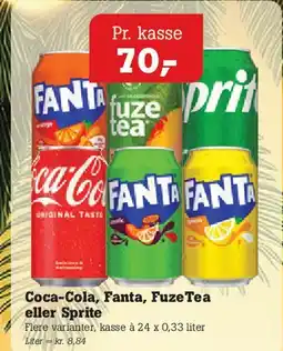 Poetzsch Padborg Coca‑Cola, Fanta, FuzeTea eller Sprite tilbud