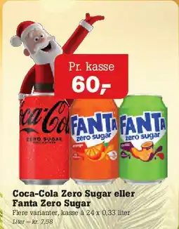 Poetzsch Padborg Coca‑Cola Zero Sugar eller Fanta Zero Sugar tilbud