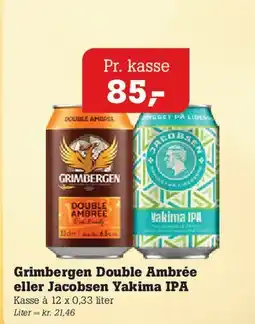 Poetzsch Padborg Grimbergen Double Ambrée / Jacobsen Yakima IPA tilbud