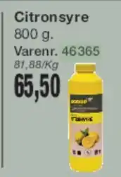 Harald Nyborg Citronsyre 800 g tilbud