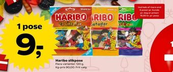 SuperBrugsen Haribo slikpose tilbud