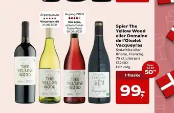 SuperBrugsen Spier The Yellow Wood eller Domaine de l'Oiselet Vacqueyras tilbud