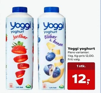 SuperBrugsen Yoggi yoghurt tilbud