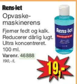 Harald Nyborg Rens-let Opvaskemaskinerens tilbud