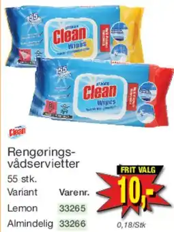 Harald Nyborg Rengørings-vådservietter tilbud