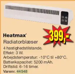 Harald Nyborg Heatmax Radiatorblæser tilbud
