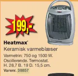Harald Nyborg Heatmax Keramisk varmeblæser tilbud