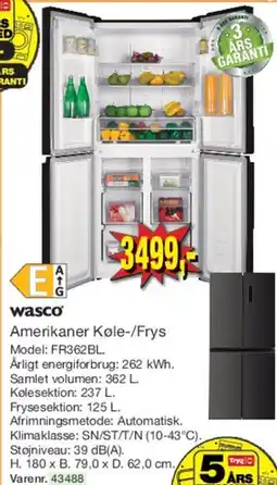 Harald Nyborg Amerikaner Køle-/Frys tilbud