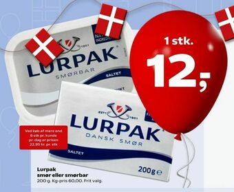 SuperBrugsen Lurpak smør eller smørbar tilbud