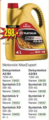 Harald Nyborg Motorolie MaxExpert tilbud