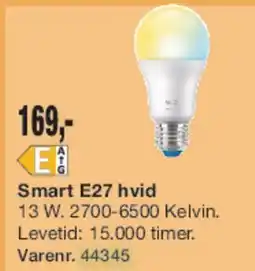 Harald Nyborg Smart E27 hvid tilbud