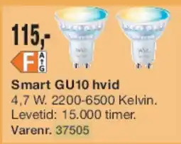 Harald Nyborg Smart GU10 hvid tilbud