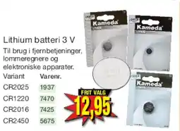 Harald Nyborg Lithium batteri 3 V tilbud