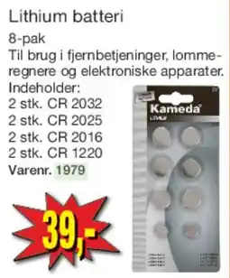 Harald Nyborg Lithium batteri 8-pak tilbud