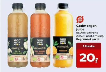 SuperBrugsen Godmorgen juice tilbud