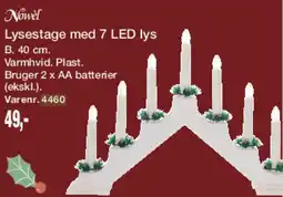 Harald Nyborg Lysestage med 7 LED lys tilbud