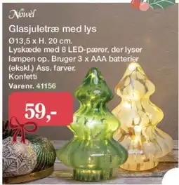 Harald Nyborg Glasjuletræ med lys tilbud