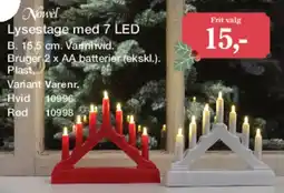 Harald Nyborg Lysestage med 7 LED tilbud