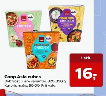 SuperBrugsen Coop Asia cubes tilbud