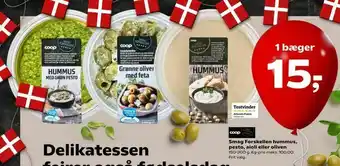 SuperBrugsen Hummus, pesto, aioli eller oliven tilbud