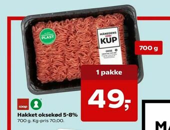 SuperBrugsen Hakket oksekød 5-8% tilbud