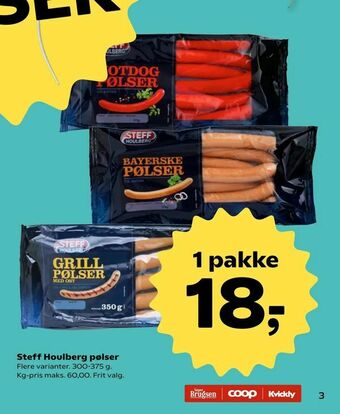 SuperBrugsen Steff Houlberg pølser tilbud