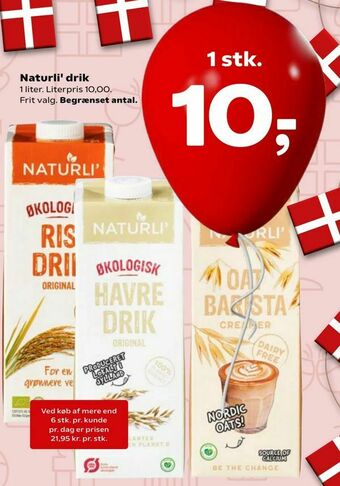 SuperBrugsen Naturli' drik tilbud