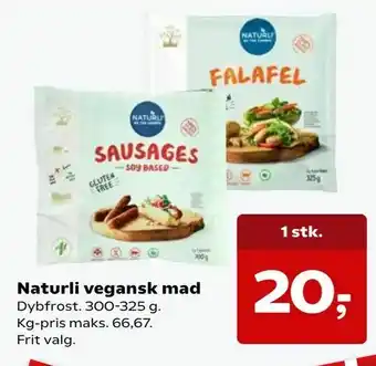 SuperBrugsen Naturli vegansk mad tilbud