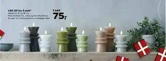 SuperBrugsen LED 3D lys 3-pak tilbud