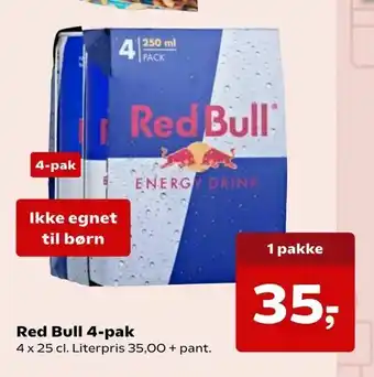 SuperBrugsen Red Bull 4-pak tilbud