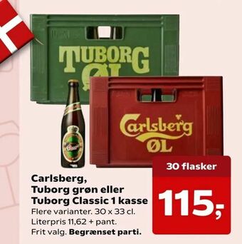 SuperBrugsen Carlsberg, Tuborg grøn eller Tuborg Classic 1 kasse tilbud