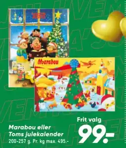 Bilka Marabou eller Toms julekalender tilbud