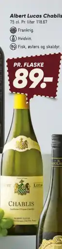 Bilka Albert Lucas Chablis tilbud