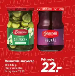 Bilka Beauvais survarer tilbud