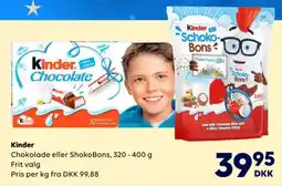 BorderShop Kinder Chokolade eller ShokoBons tilbud