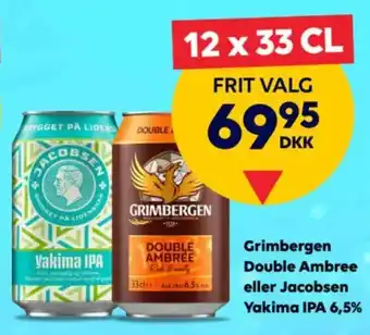 Grimbergen Double Ambree eller Jacobsen Yakima IPA