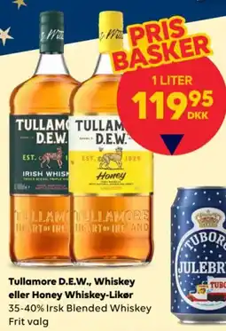 BorderShop Tullamore D.E.W. Whiskey eller Honey Whiskey-Likør tilbud