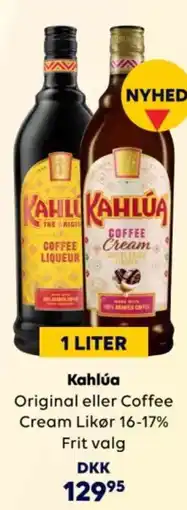 BorderShop Kahlúa Original eller Coffee Cream Likør tilbud