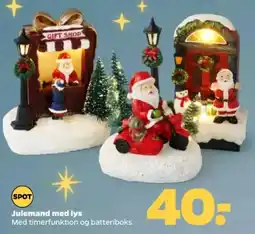 Netto Spot Julemand med lys tilbud