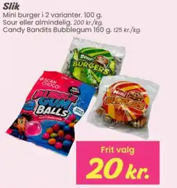 Hi five Slik Mini burger tilbud